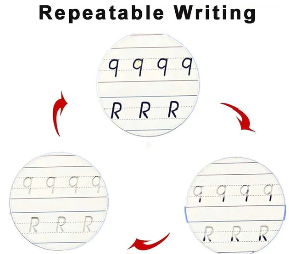 Sank Magic Practice Copybook 4 BOOKS,1 PEN,1 GRIP,10 REFILL