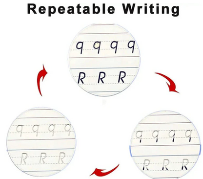 Sank Magic Practice Copybook (4 BOOKS,1 PEN,1 GRIP,10 REFILL) Pack of 1